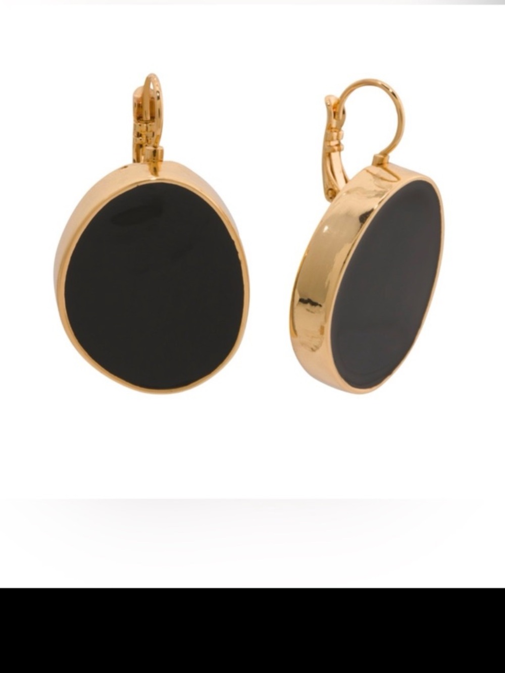 KENNETH JAY LANE BLACK KIDNEY RING - Picture 5 of 5